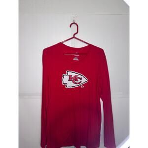 Majestic Fan Fashion Long Sleeve KC Chiefs T-Shirt Size XL